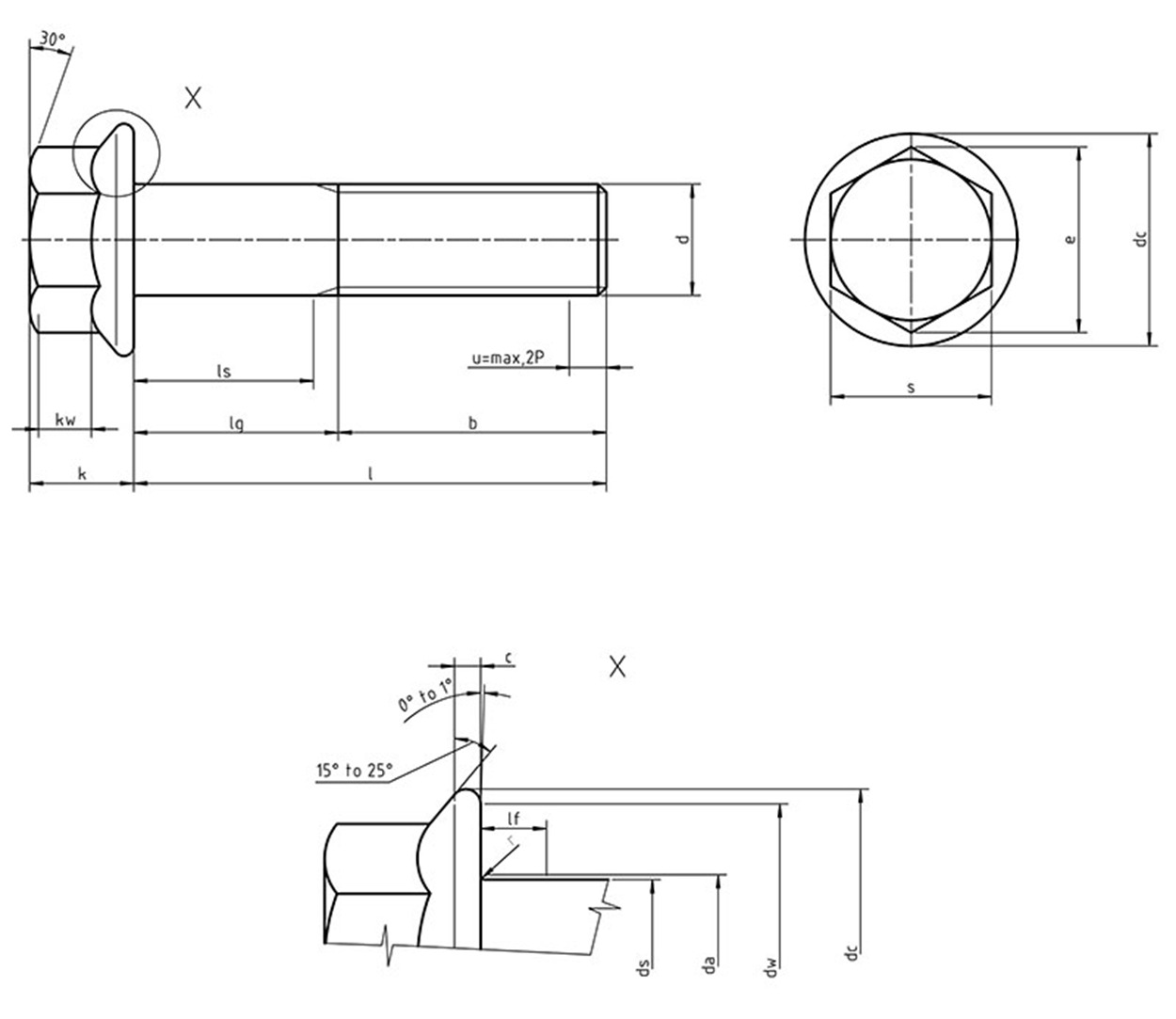 DIN 6921 Hexagonal Flange Bolt 1